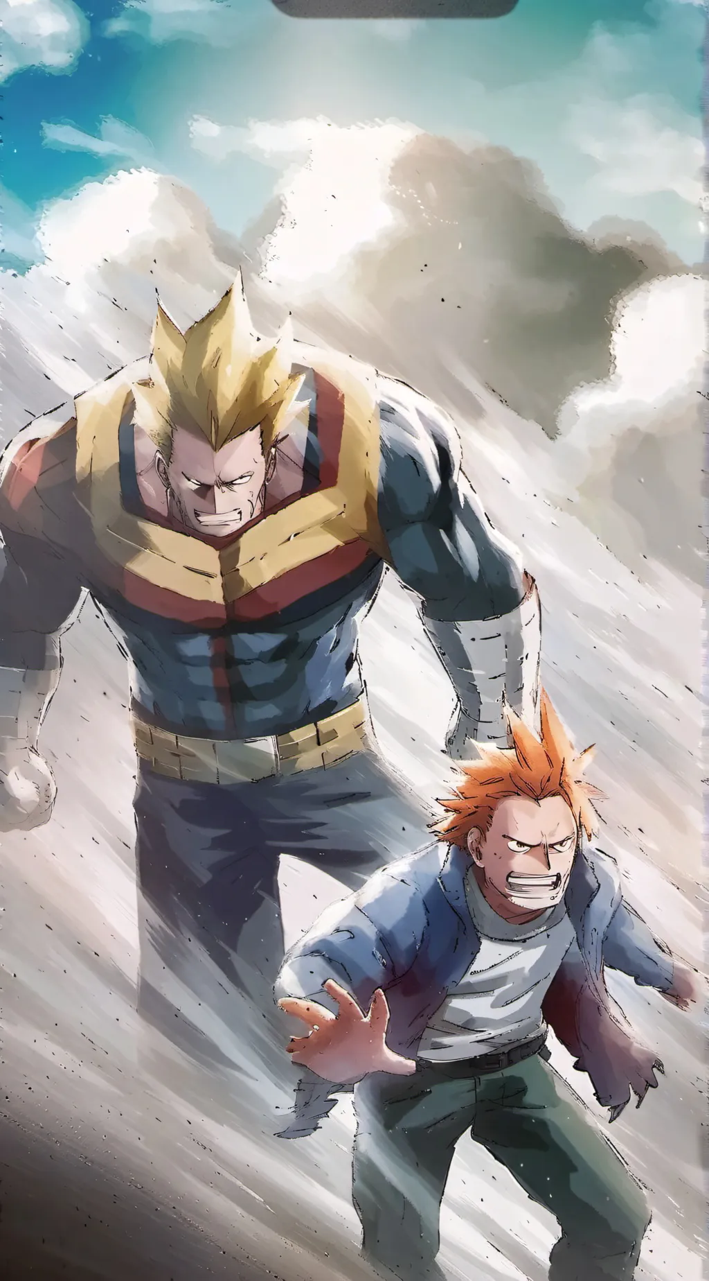 ai character: all might×endeavo background