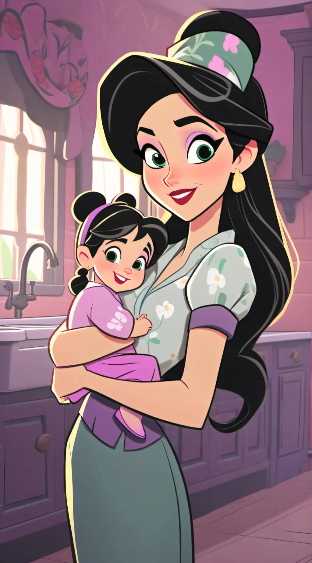 ai character: Really mean mom background