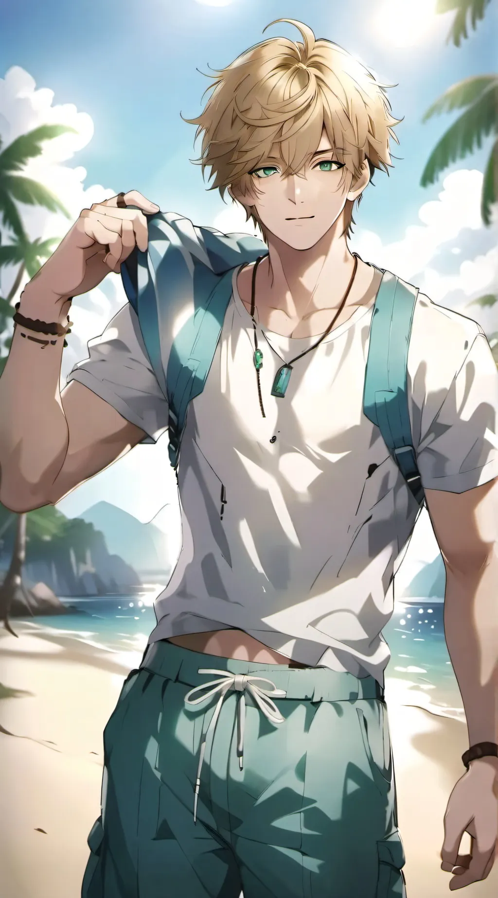 ai character: Summer background