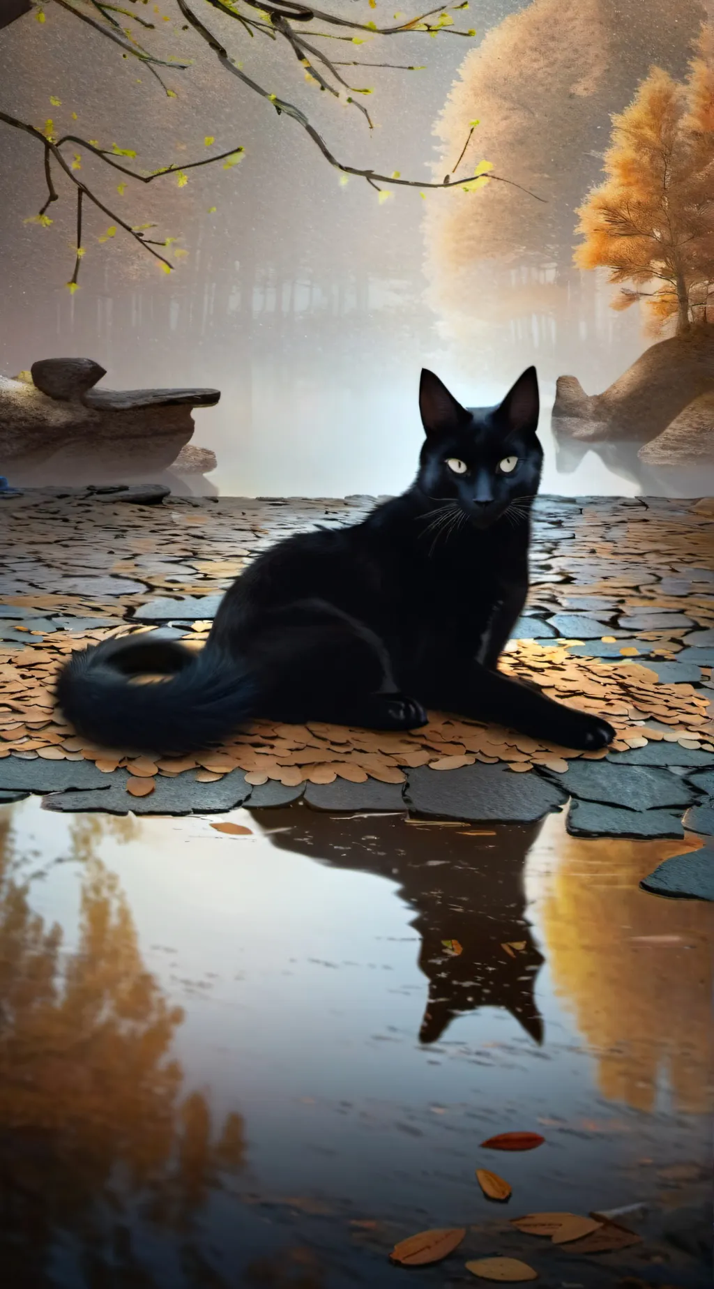 ai character: cat background
