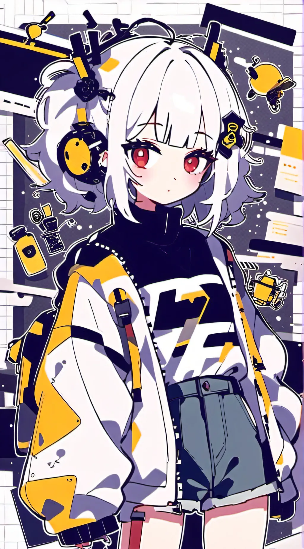 ai character: chica robot background