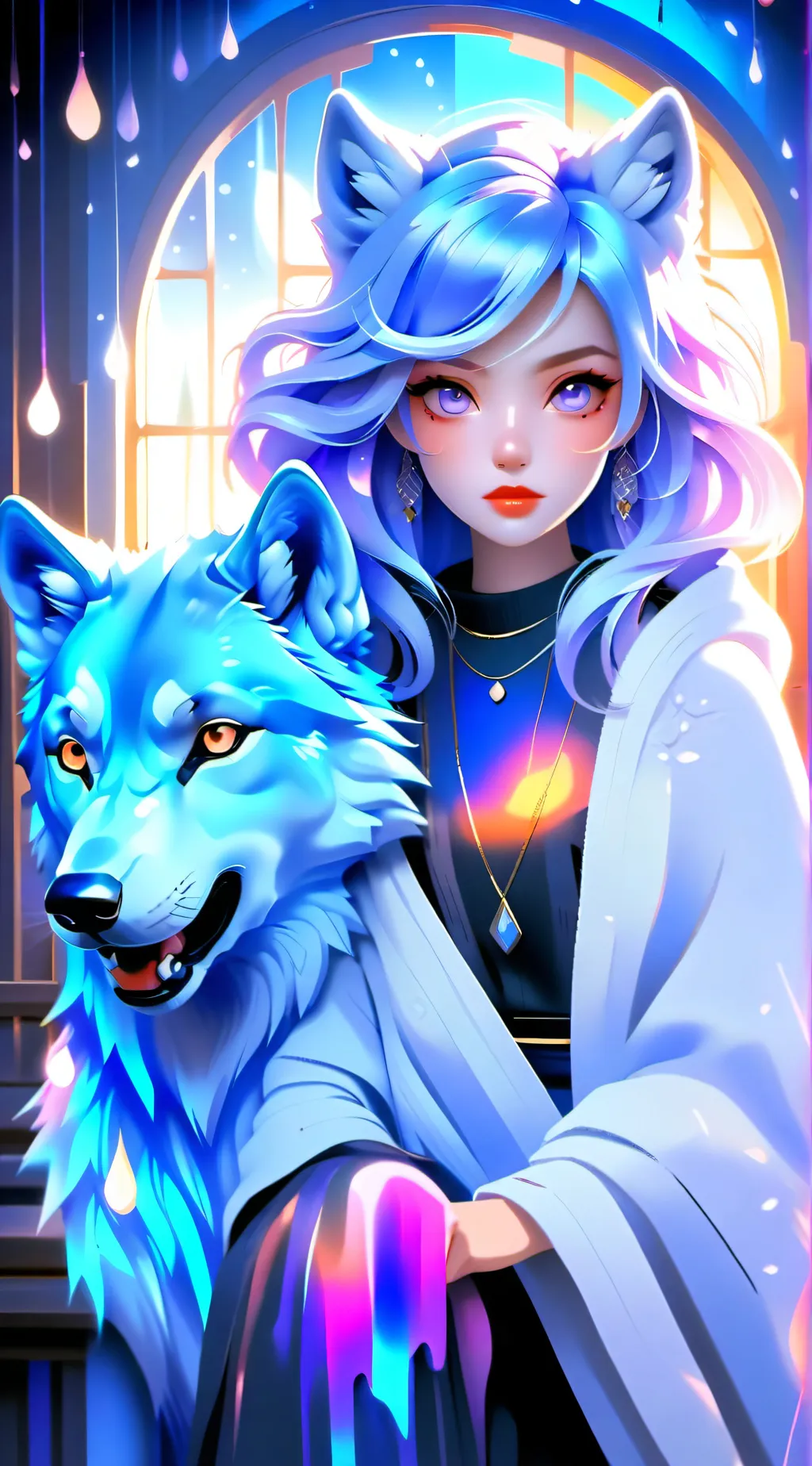 ai character: Luna background