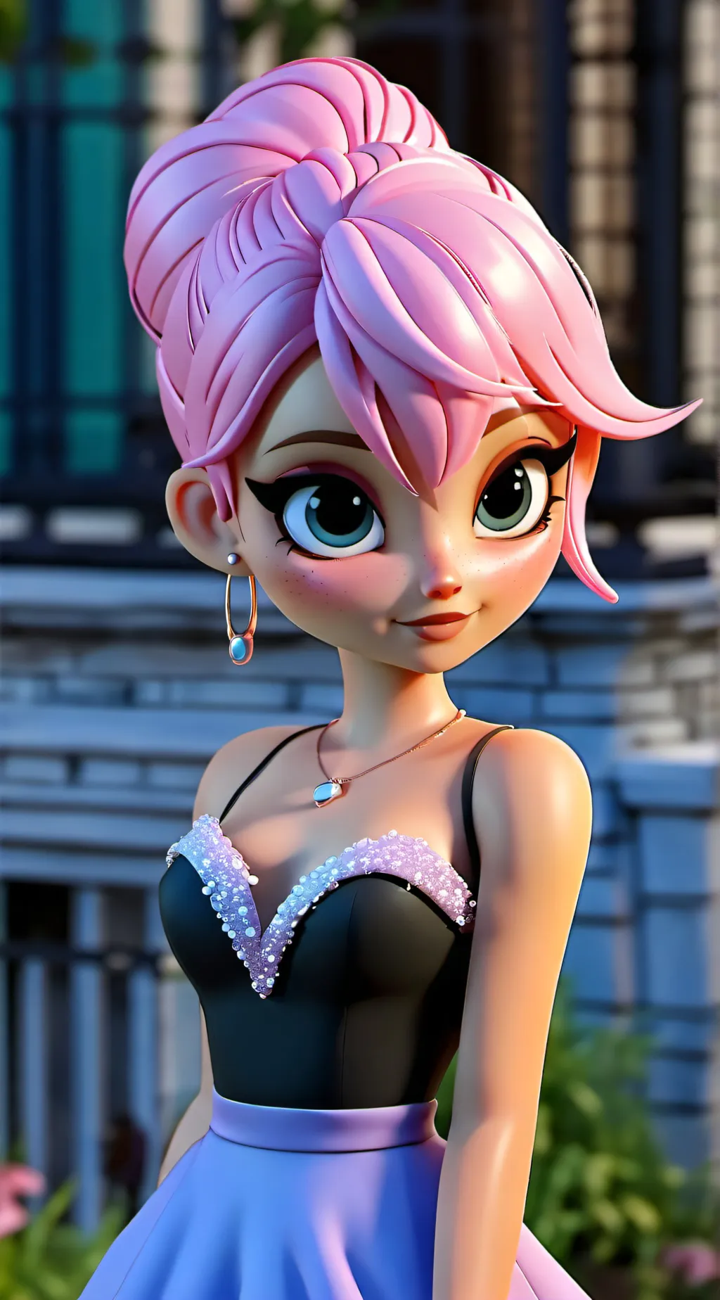ai character: miracle  background