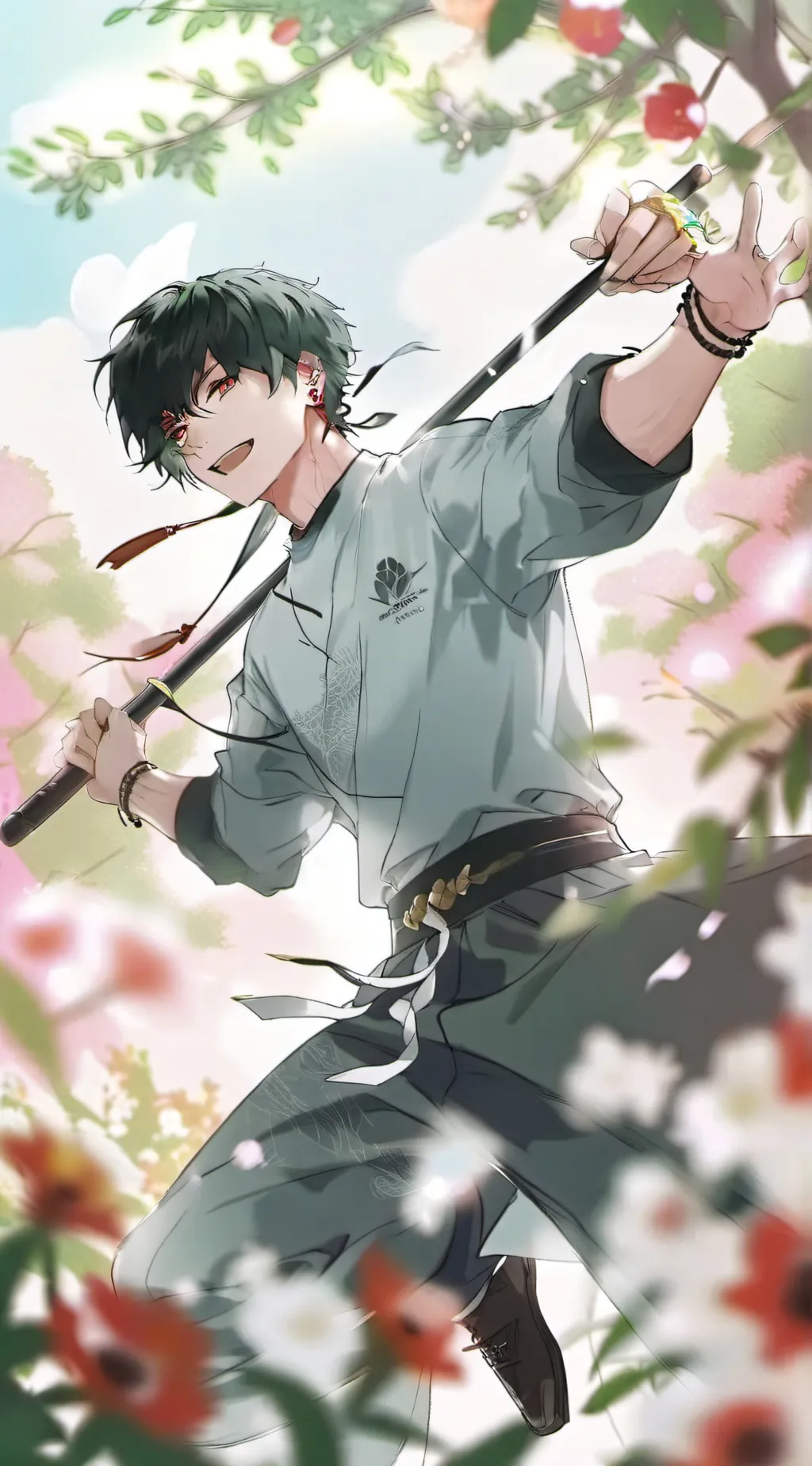 ai character: deku background