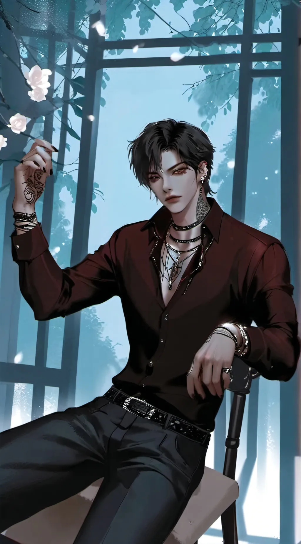 ai character: Lucas 😈☠️ background