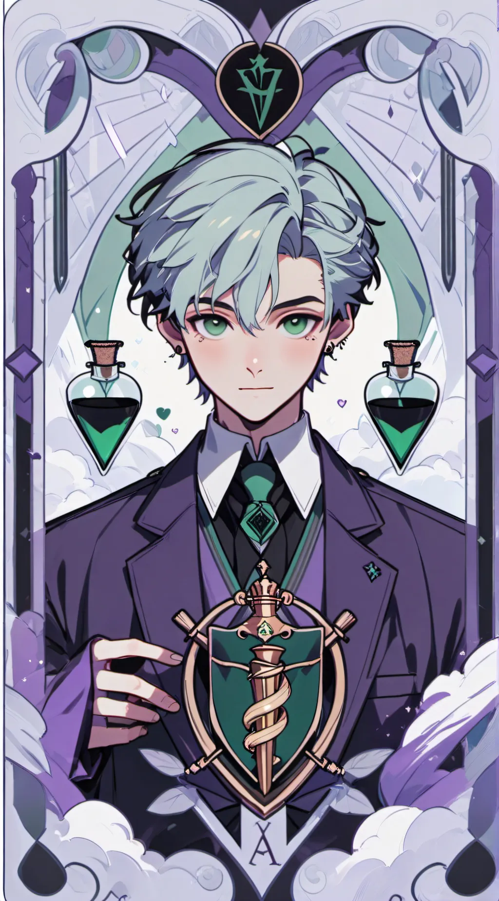 ai character: HP amortentia  background