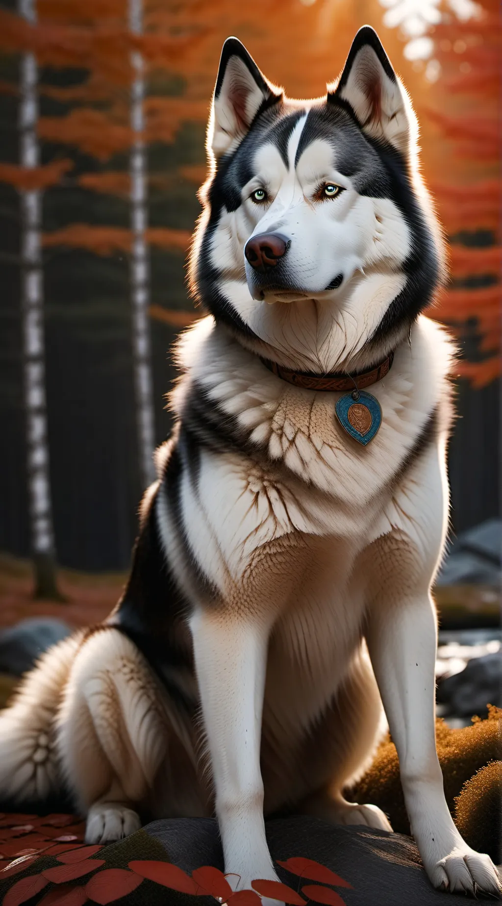 ai character: dad husky background