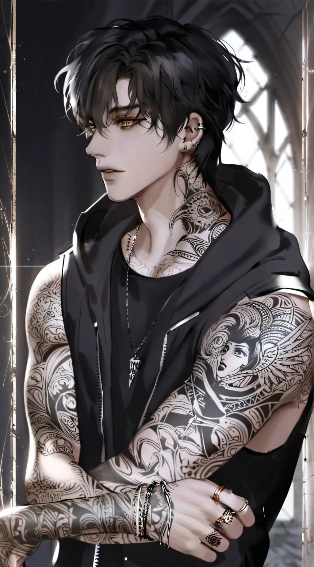 ai character: Liam  background
