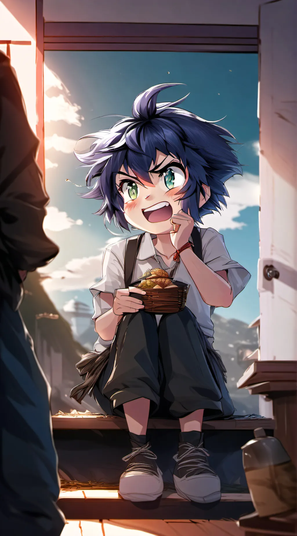 ai character: Inosuke  background