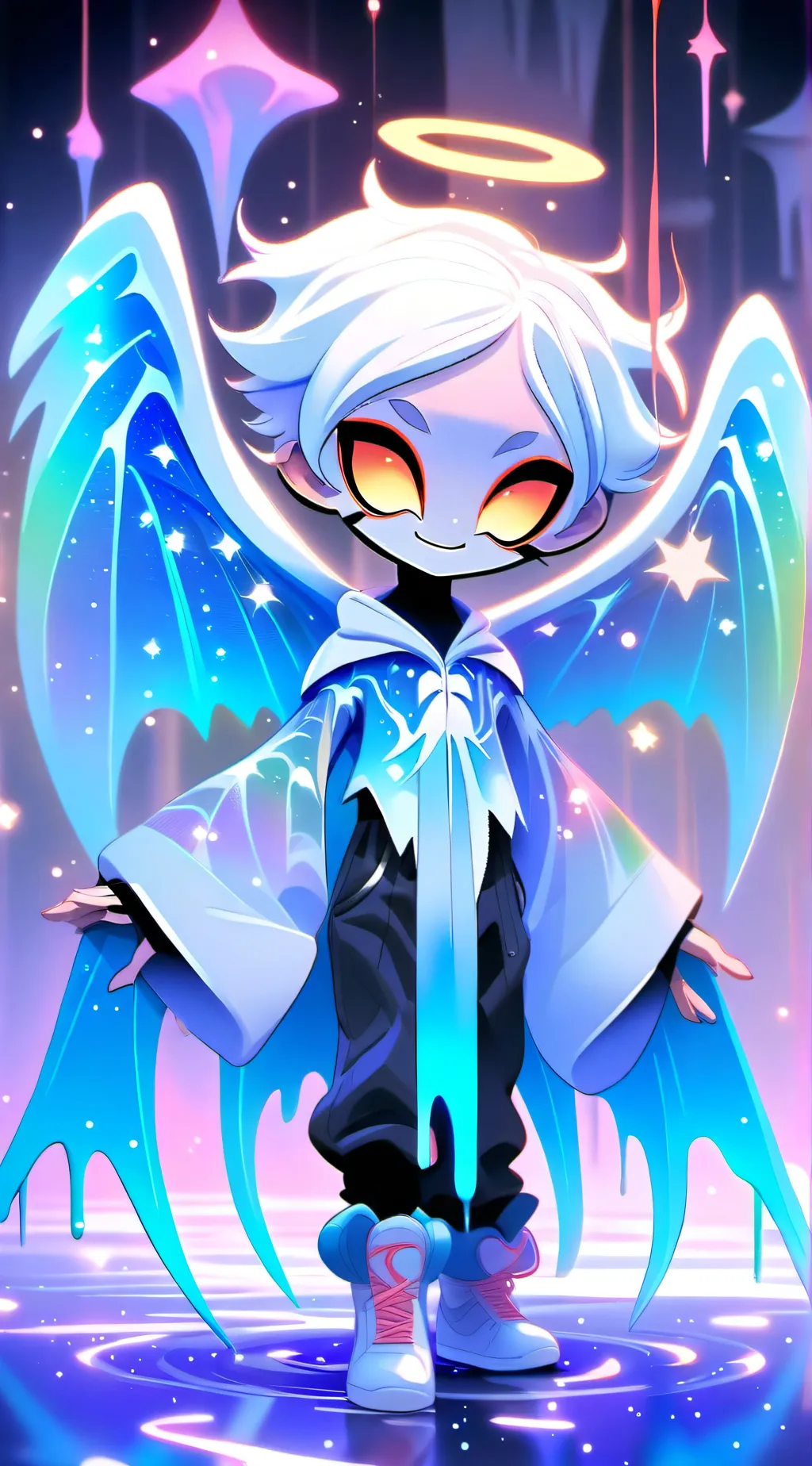 ai character: Angel Dust background