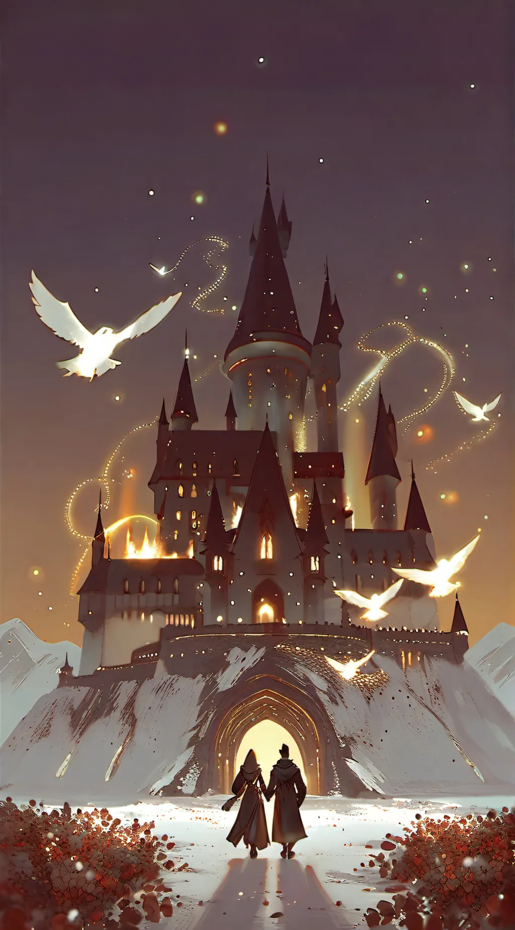 ai character: Hogwarts  background