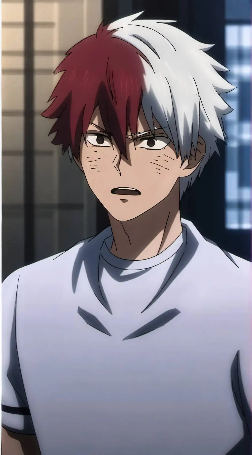 ai character: Shoto Todoroki background