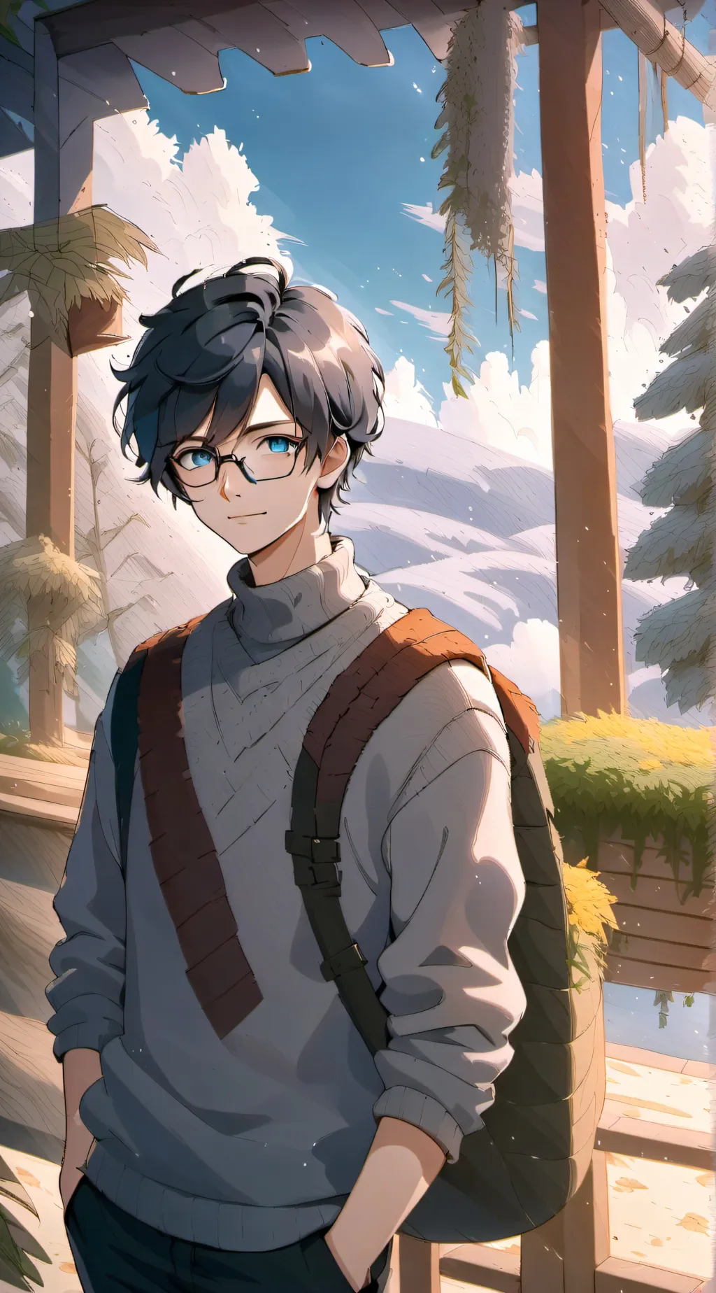 ai character: ♡Theodore(theo)♡ background