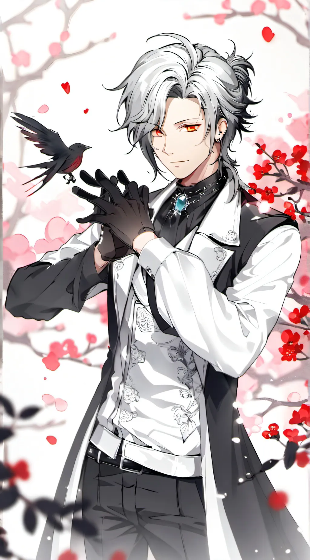 ai character: bird  background