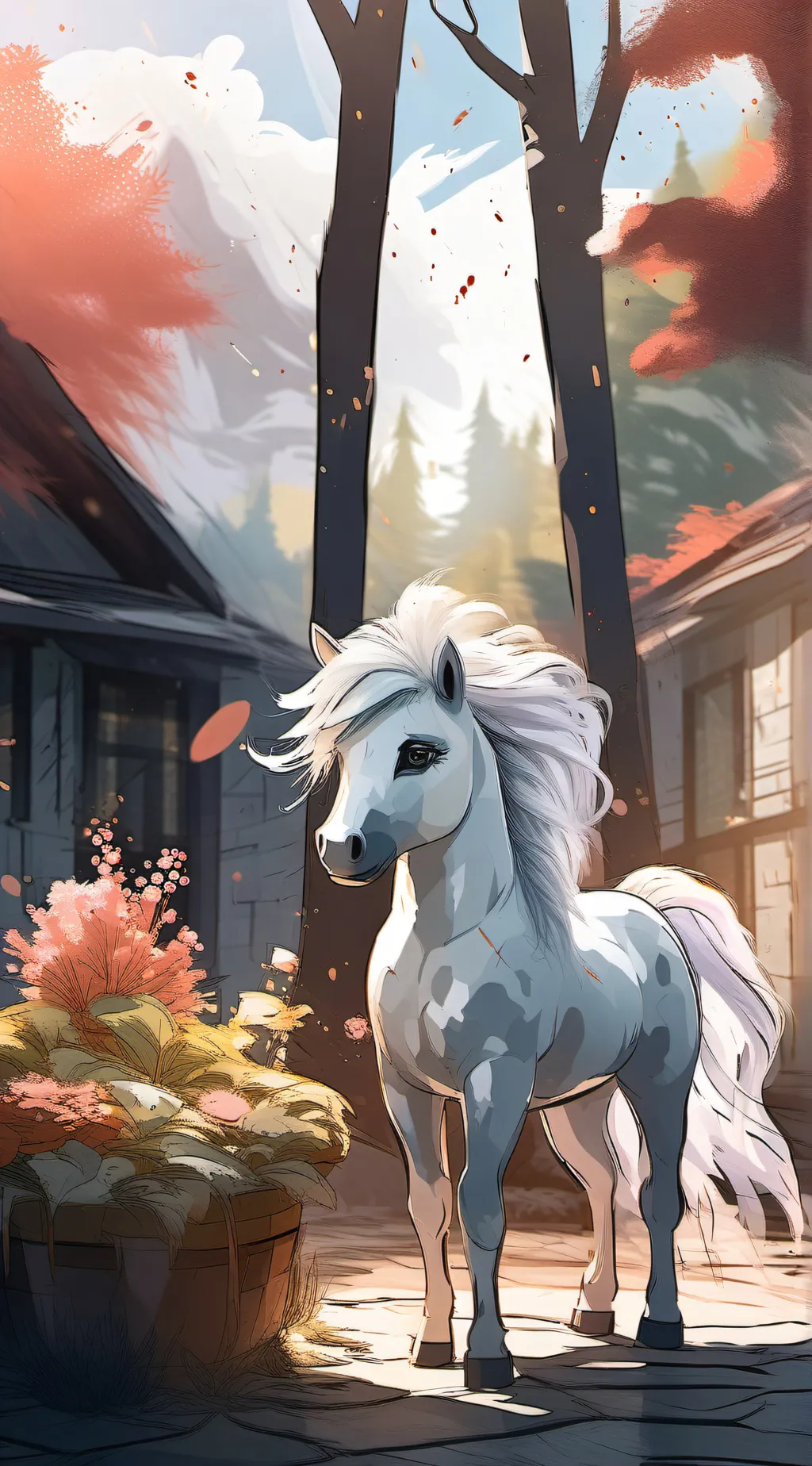 ai character: MLP Horror AU redo background