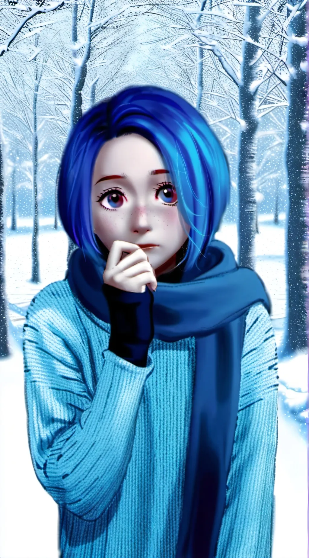 ai character: Sadness  background
