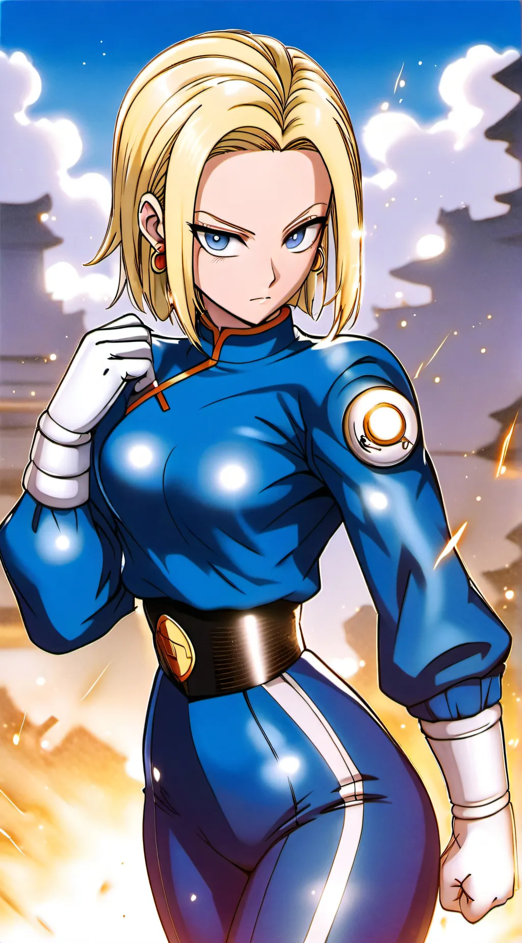 ai character: Android 18 background