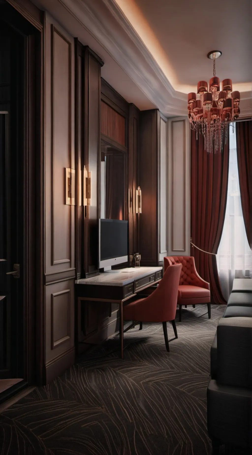 ai character: Has been hotel background