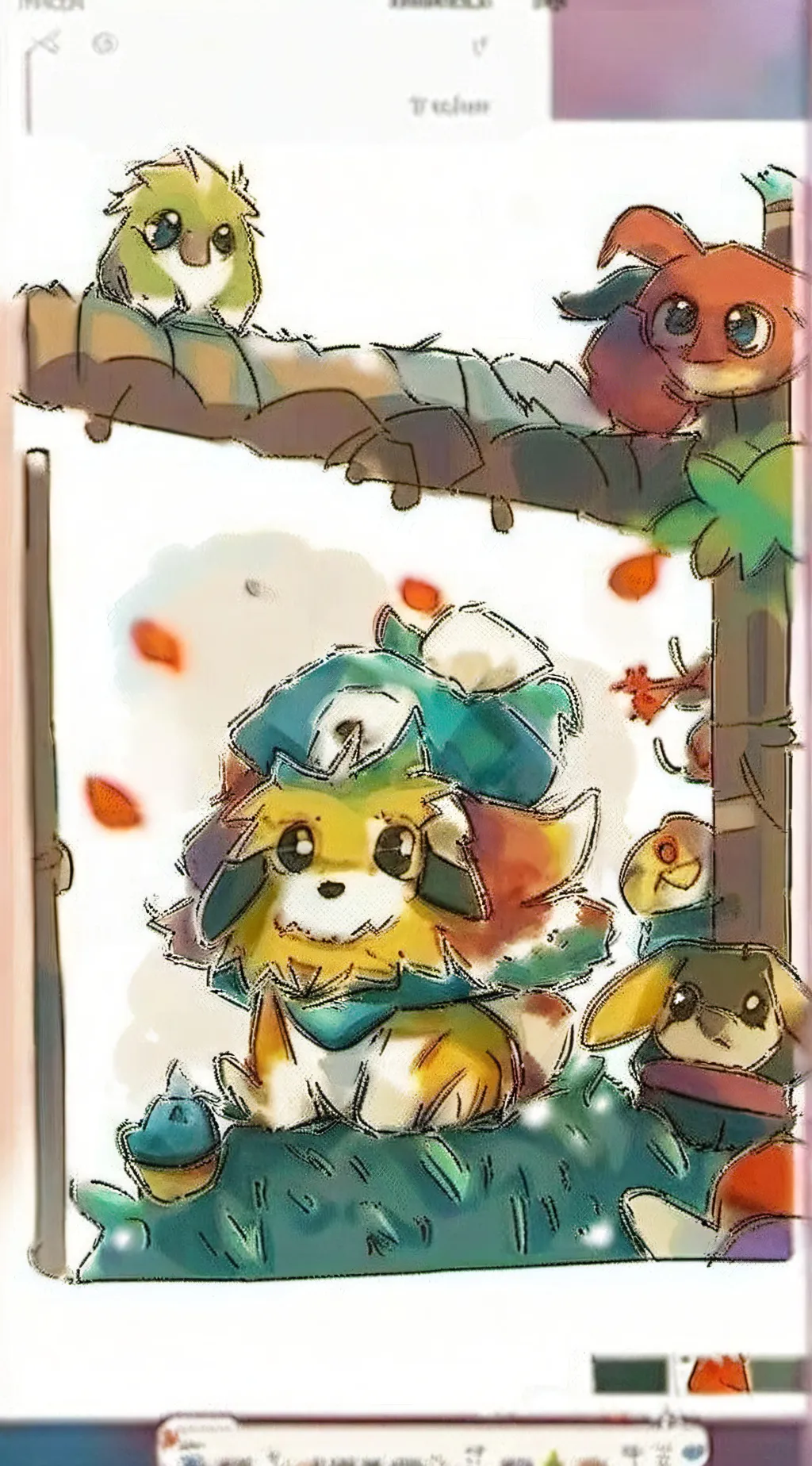 ai character: adoption center background