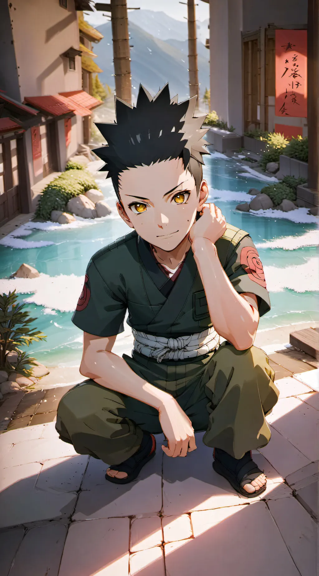 ai character: Shikamaru Nara  background