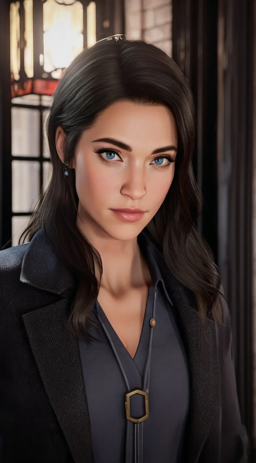 ai character: Det. Grace Muncy background