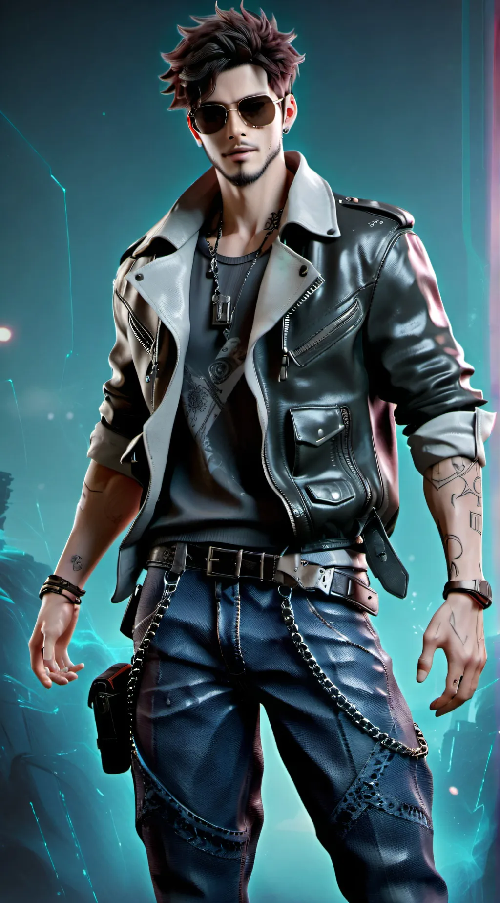 ai character: V (Male) background