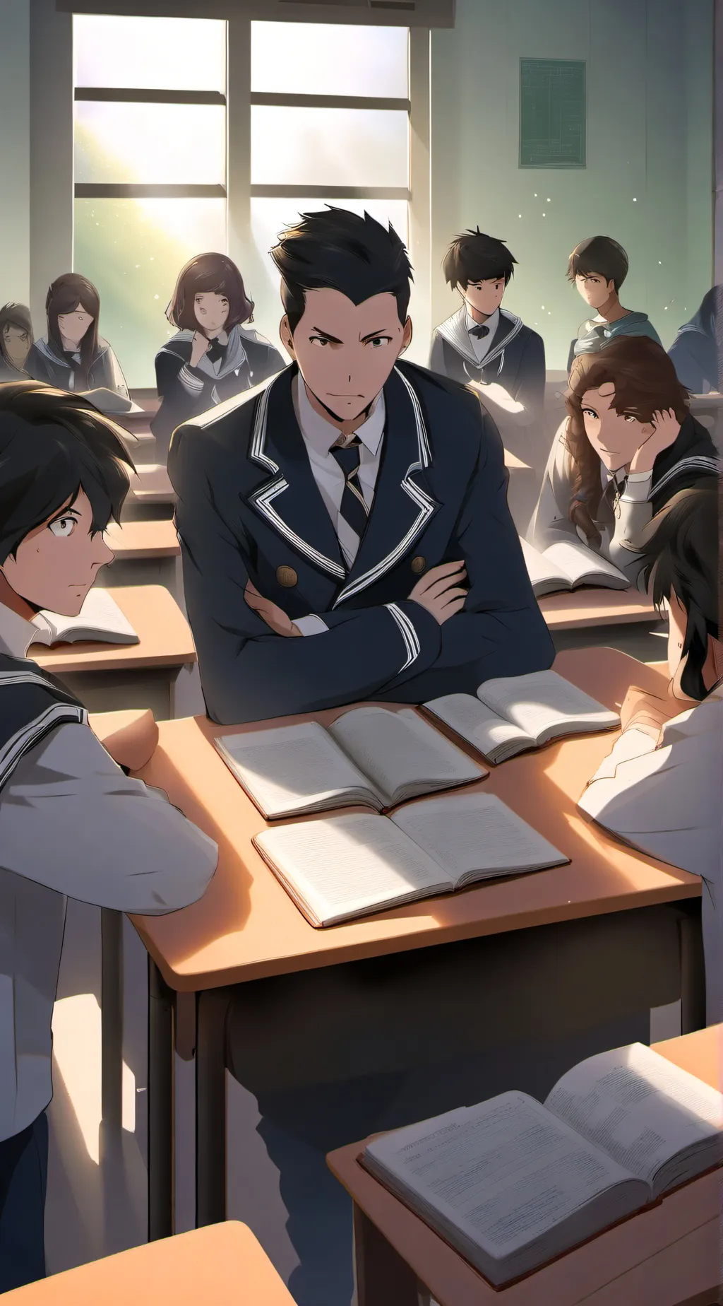 ai character: Class 1-A mha background
