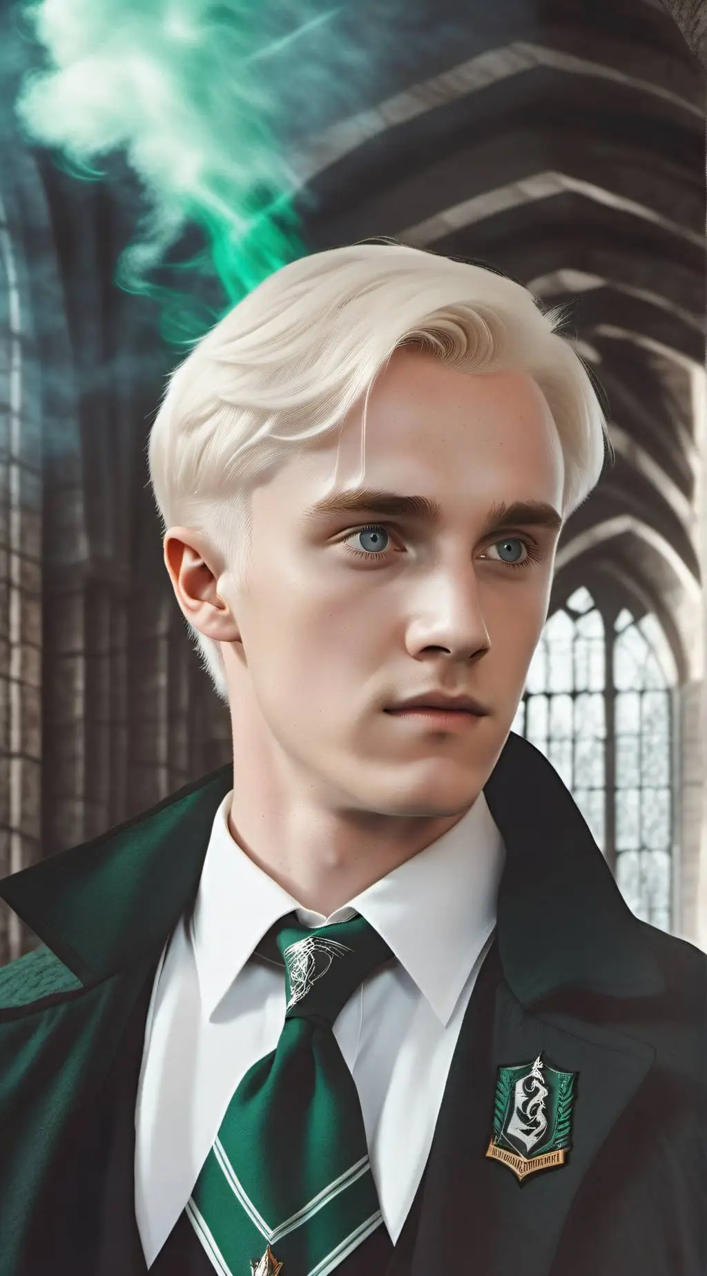 ai character: Draco Malfoy  background