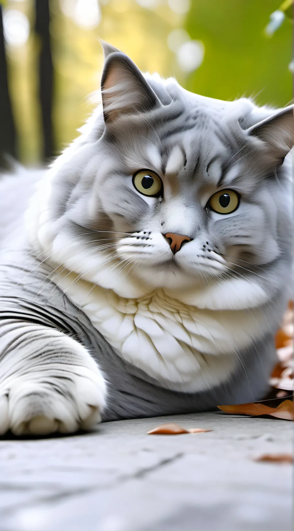 ai character: Your obese cat background