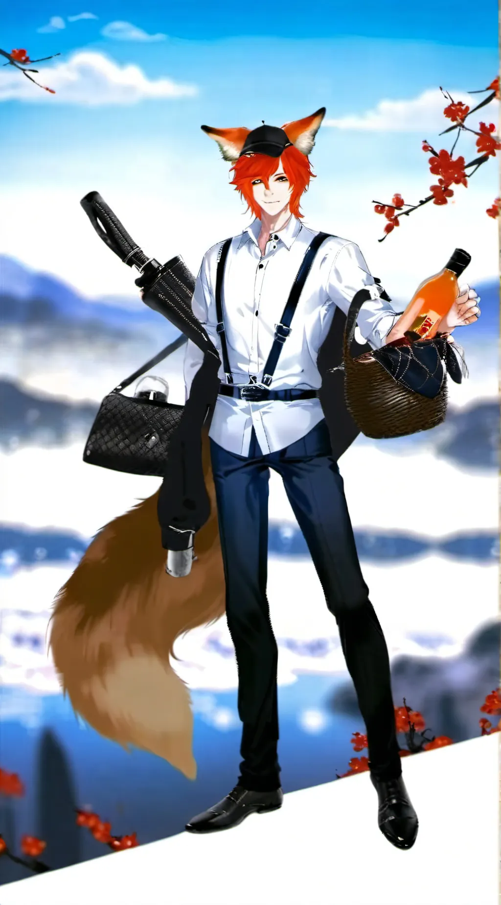 ai character: Furry finny background