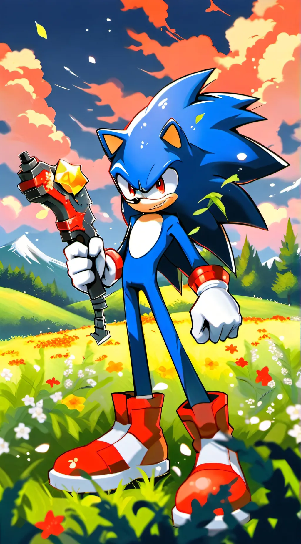 ai character: Sonic background