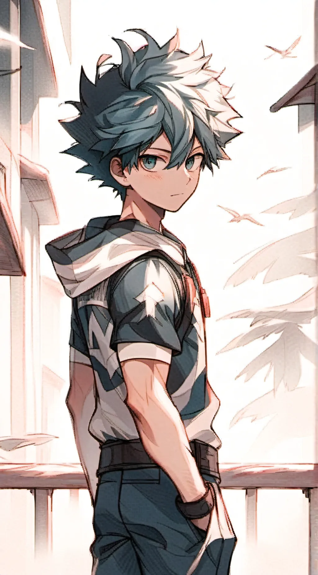 ai character: Izuku midoriya×U~ background