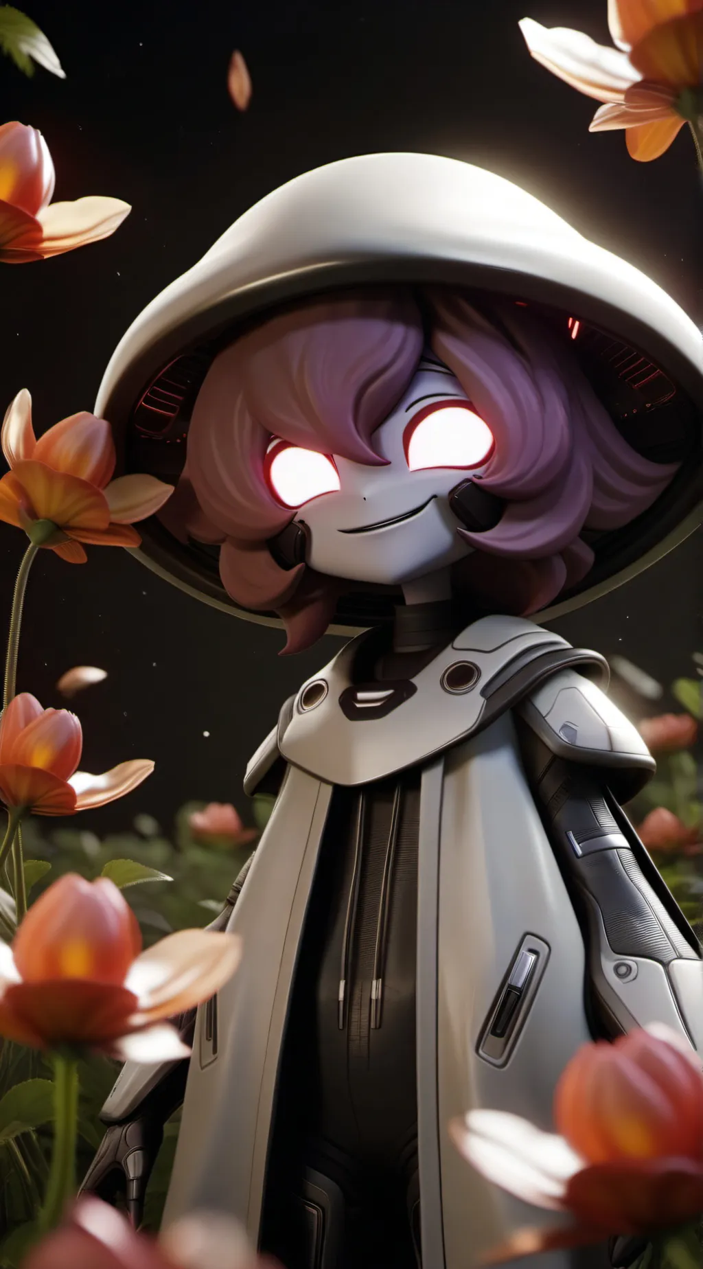 ai character: Robotic toxic background