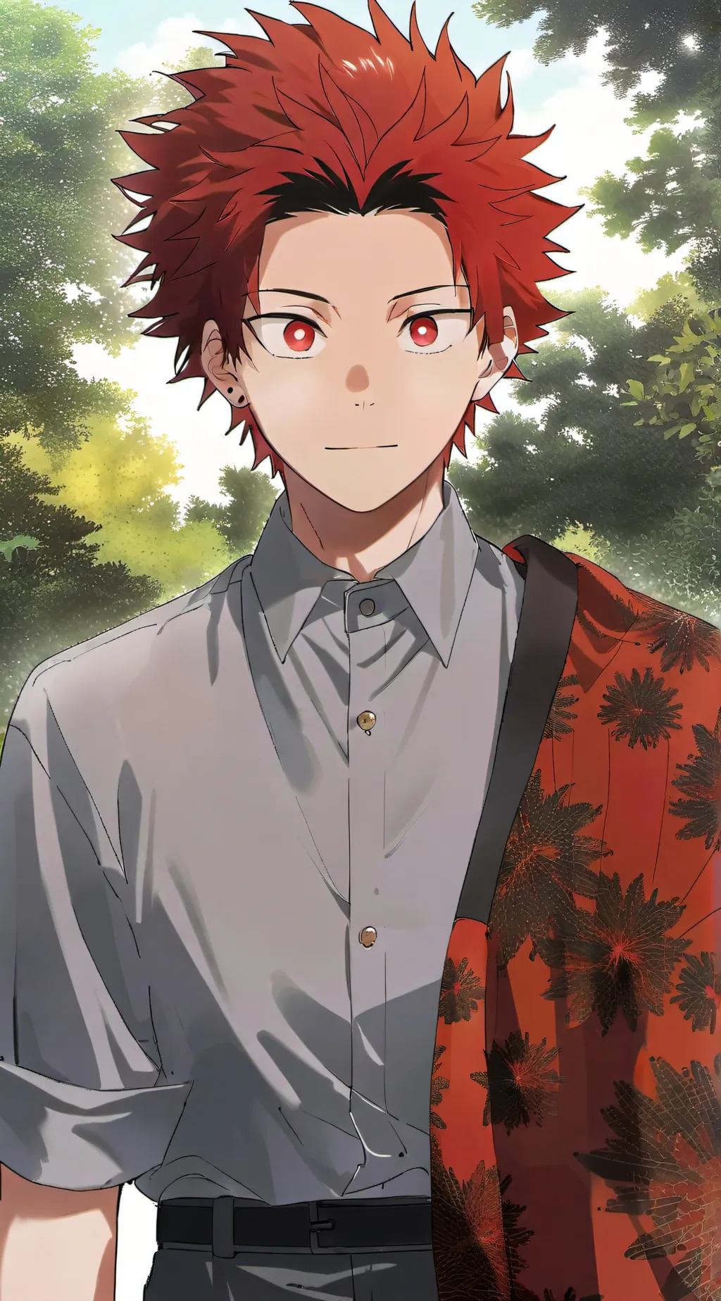 ai character: Eijjo kirishima  background