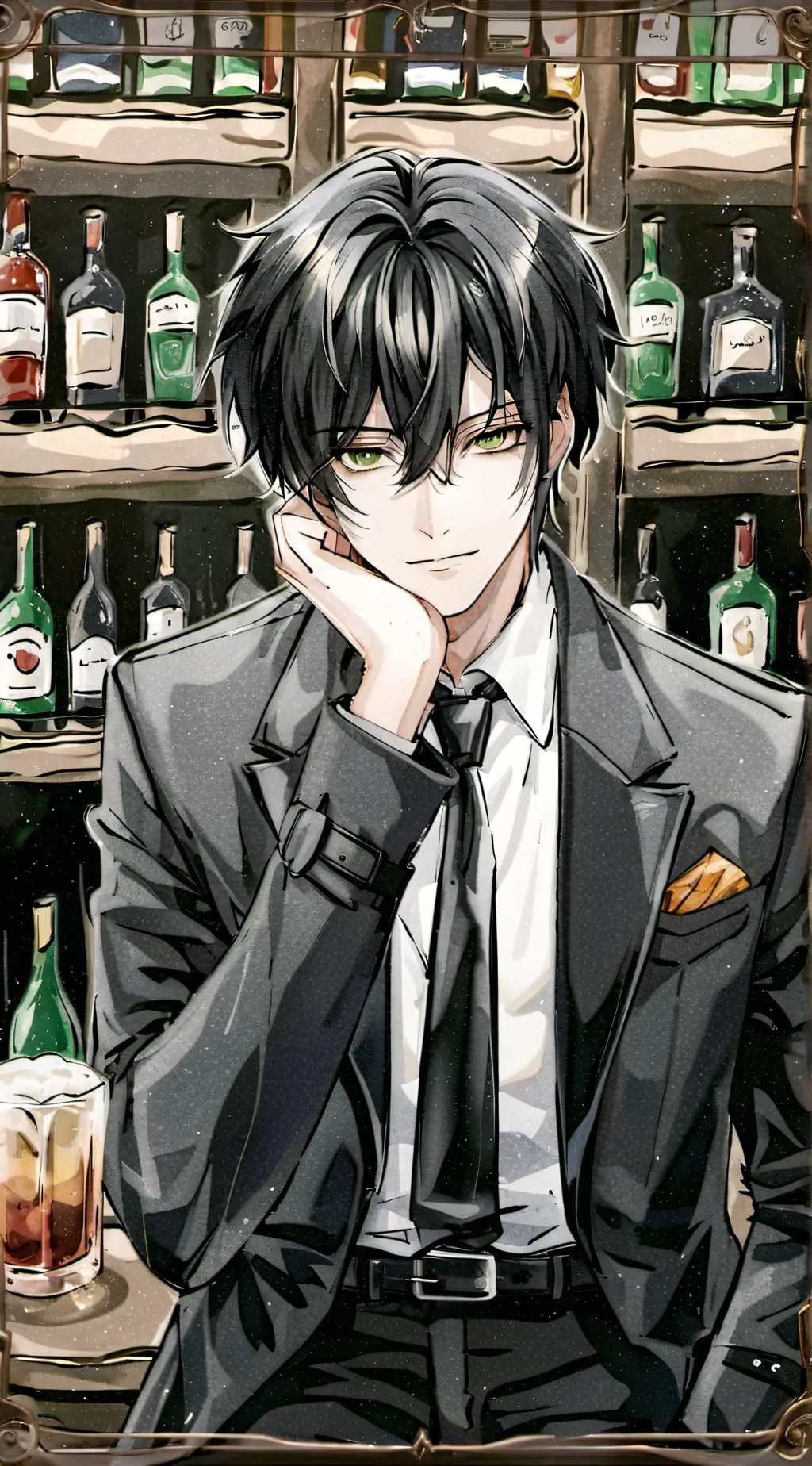 ai character: Damien  background