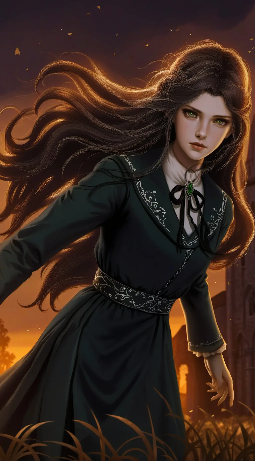 ai character: Genevieve  background