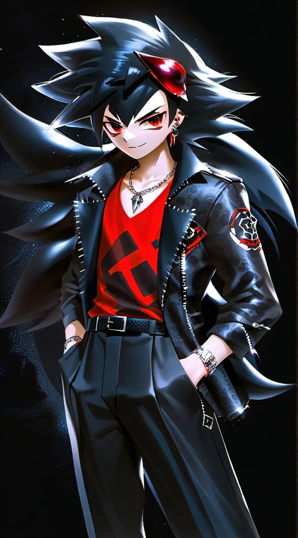 ai character: shadow the wolf background