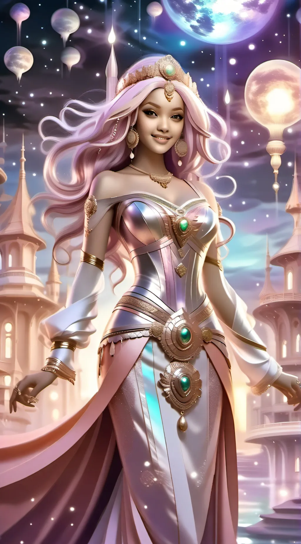 ai character: princess Ellia  background