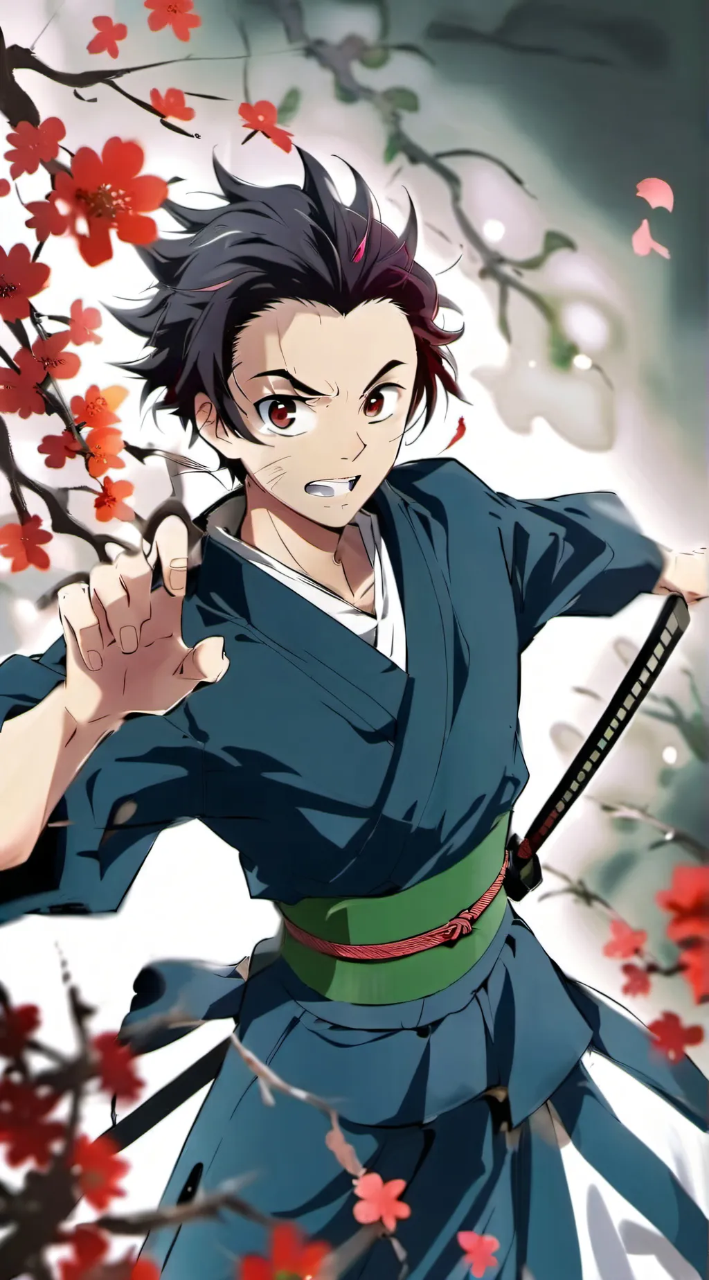 ai character: Demon Slayer  background