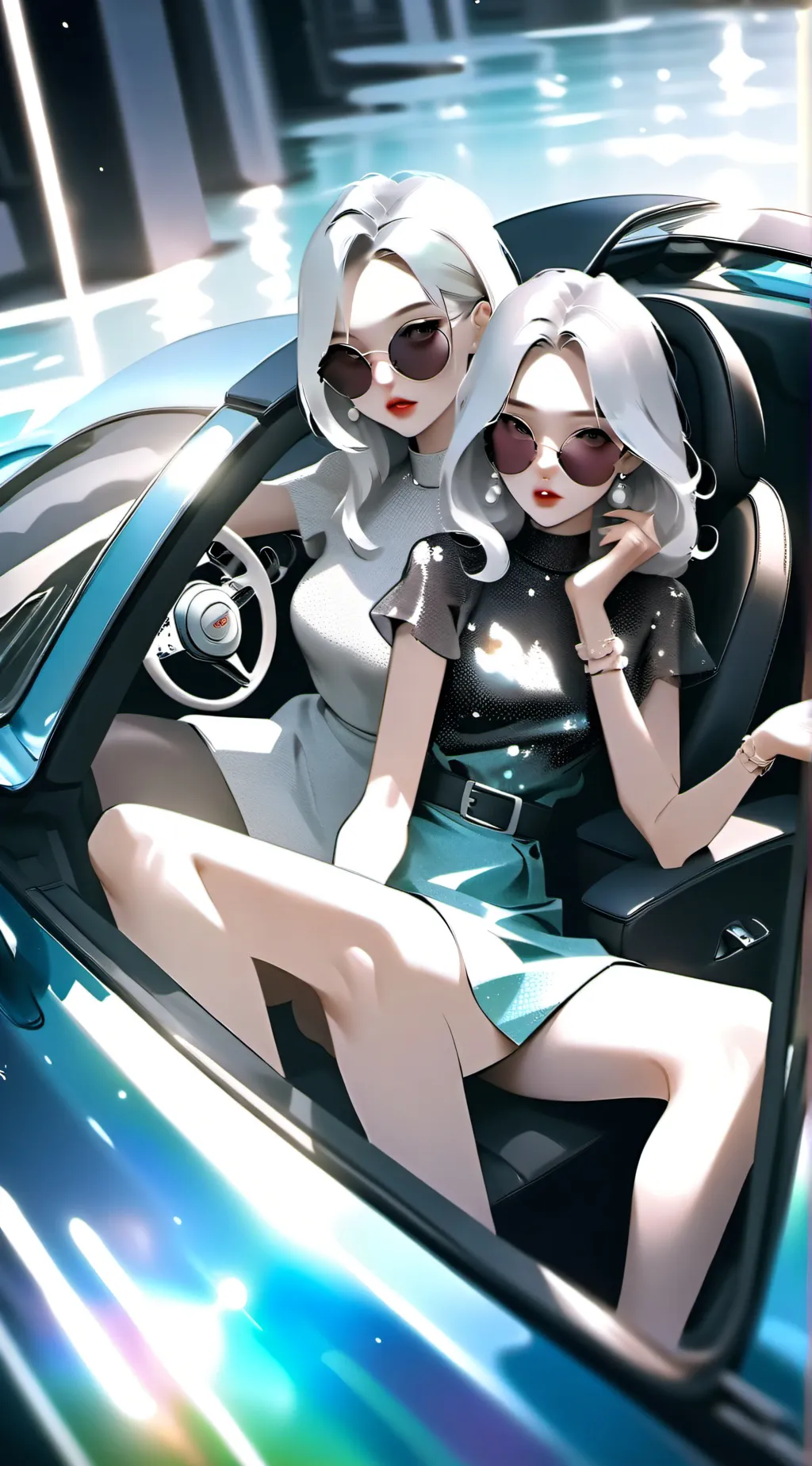 ai character: Lilly and water background