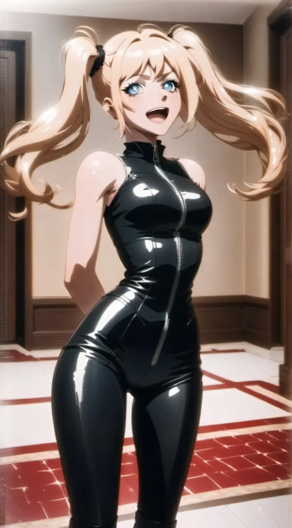 ai character: Junko Enoshima background