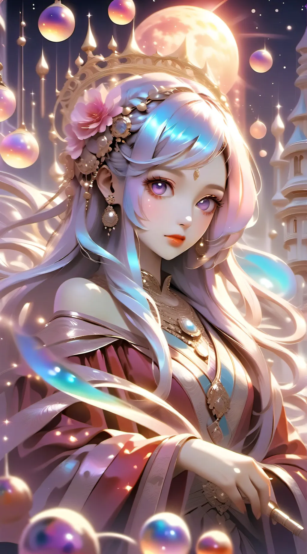 ai character: pearl background