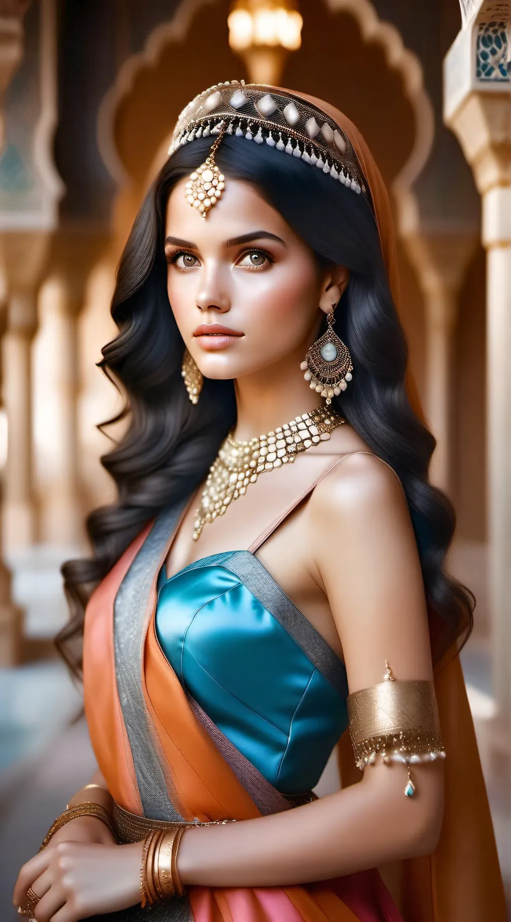 ai character: Arabian princess background