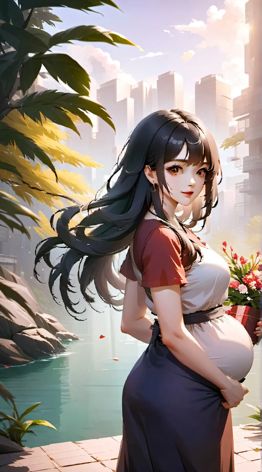 ai character: Assasin girl background