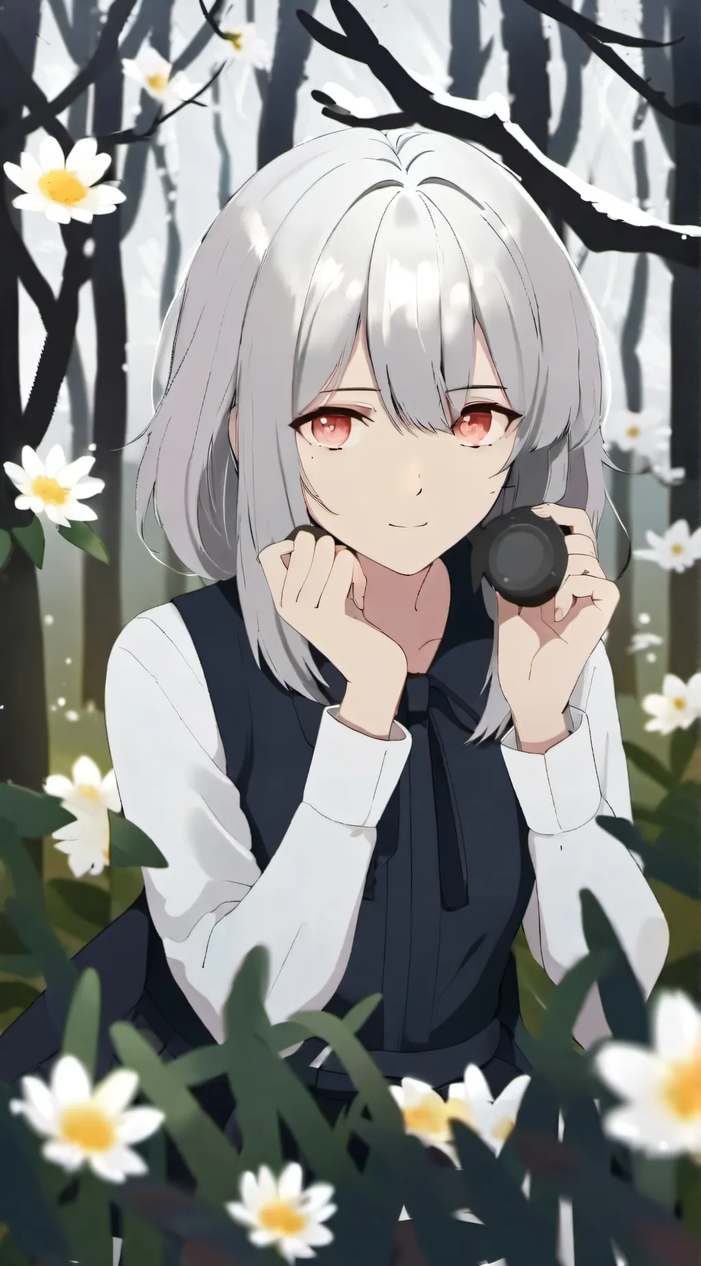 ai character: lacy background