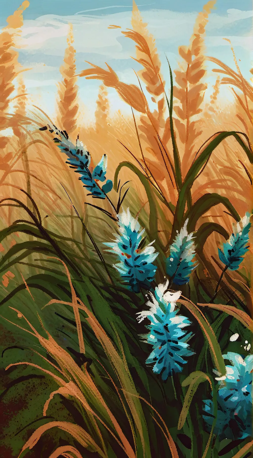 ai character: BRO GO TOUCH GRASS background