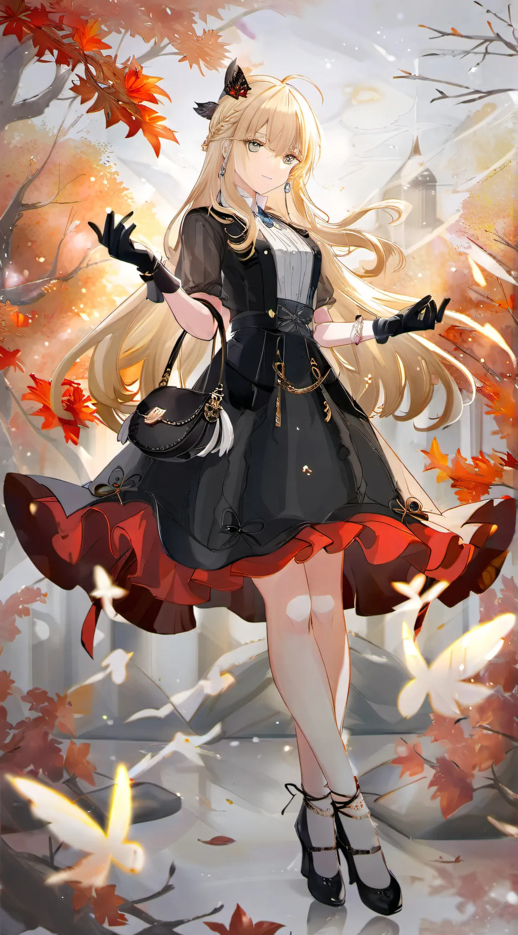 ai character: Lucy Clawfored background