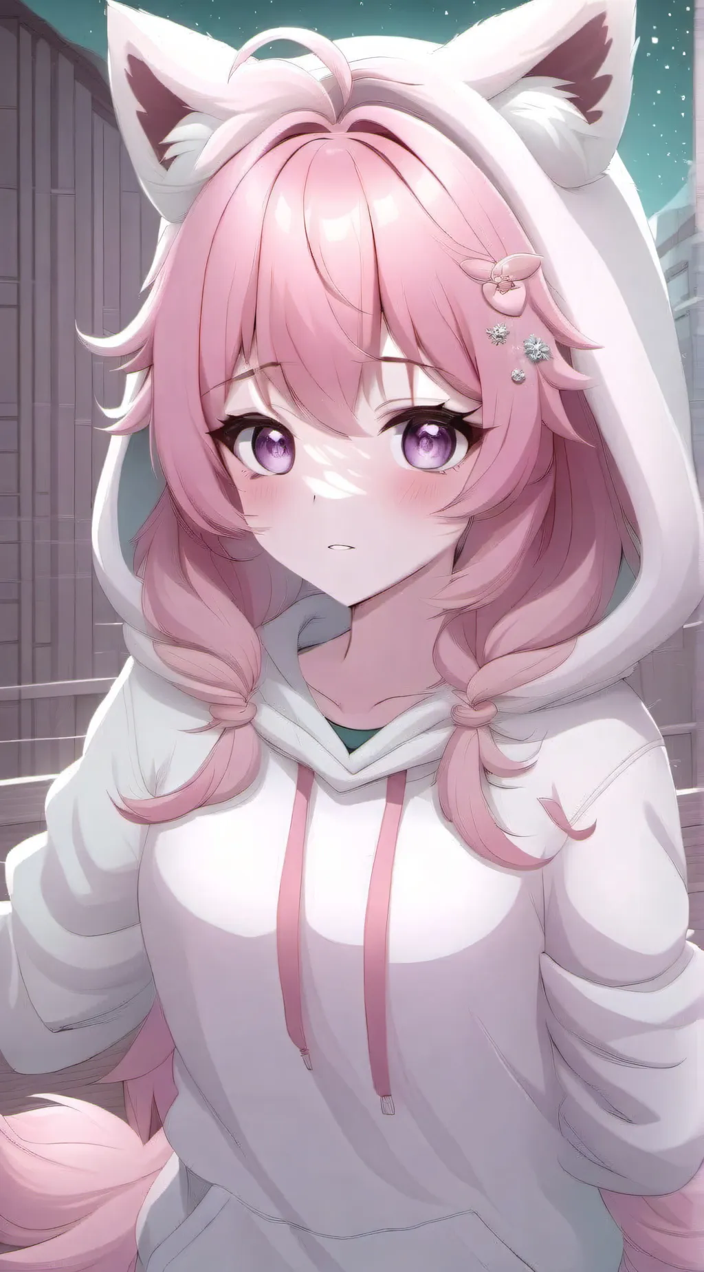 ai character: Pink Kate  background