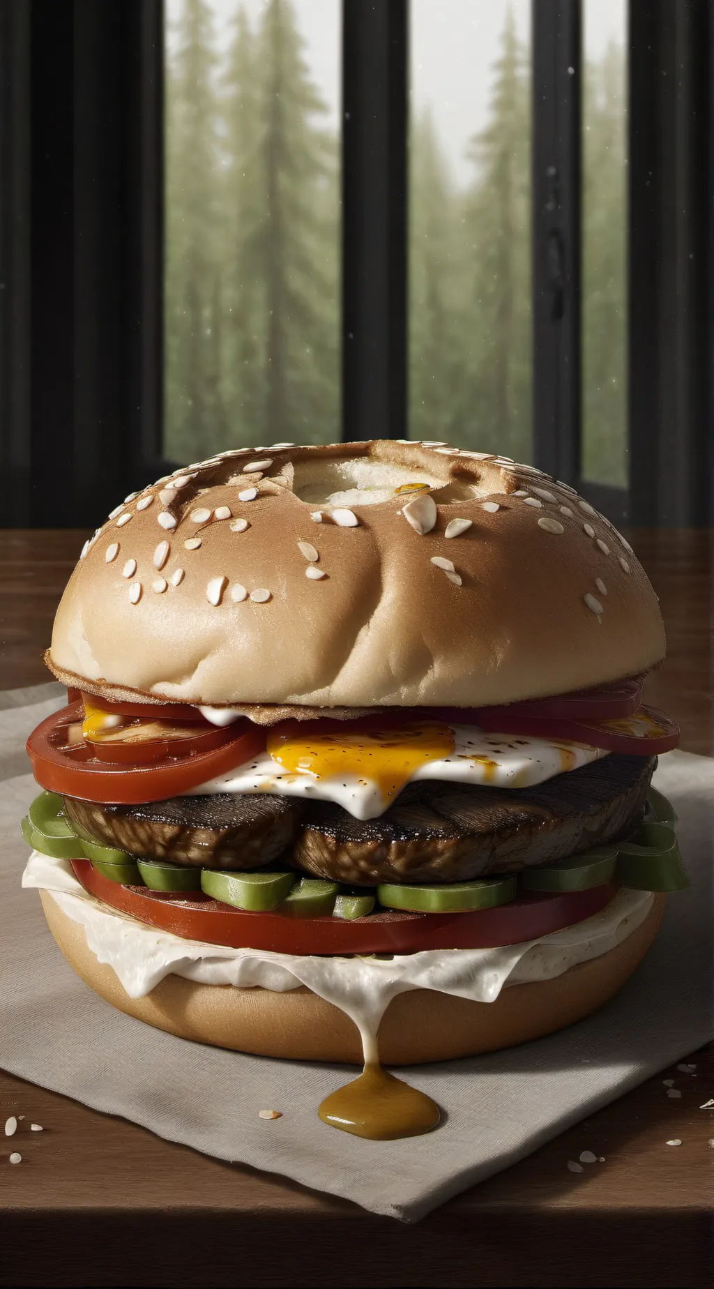 ai character: Burgur background