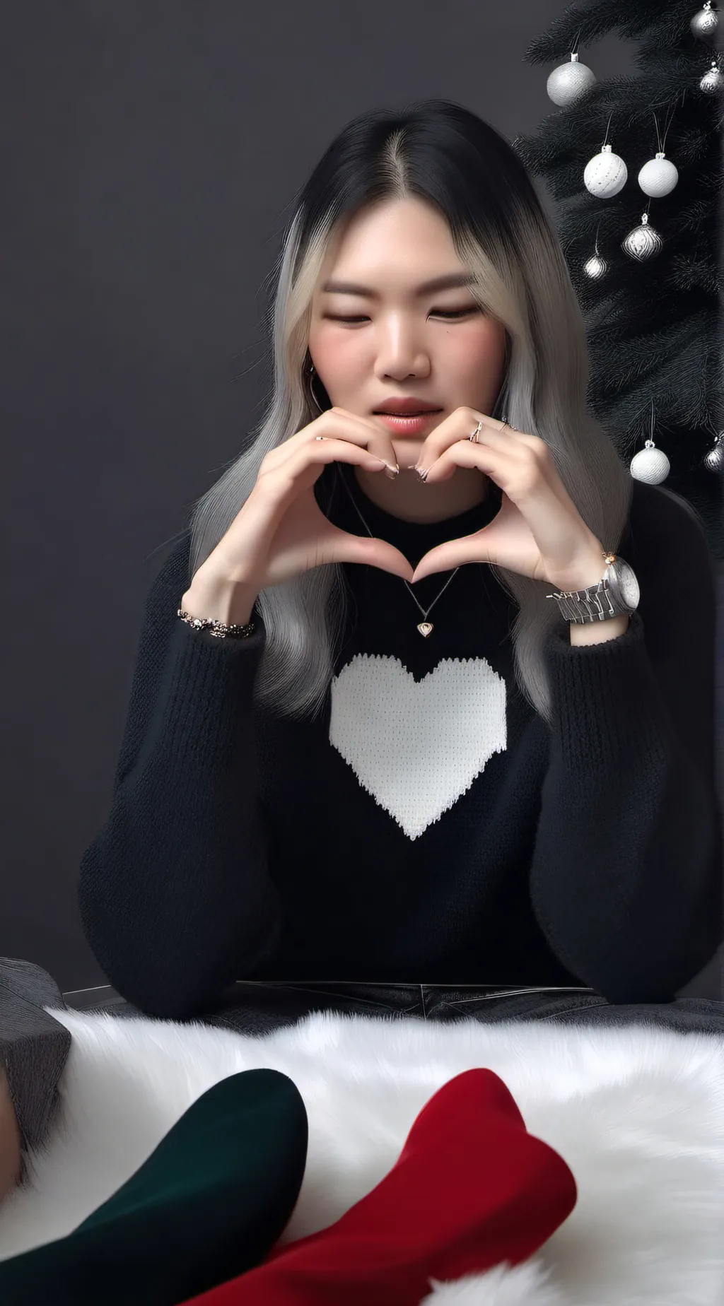 ai character: Kim/gold background